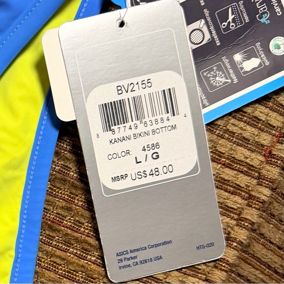 ASICS Kanani Reversible Athletic Bikini Set NWT-size Large - Picture 11 of 11